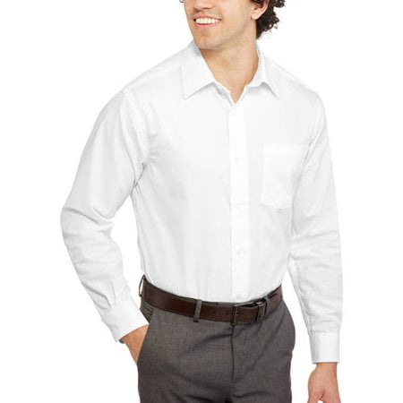 George Men's Long Sleeve Dress Shirt ...
